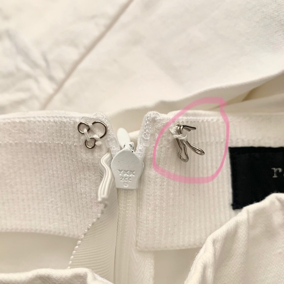 Rag & Bone Simone Snap Pant in White - Picture 7 of 7